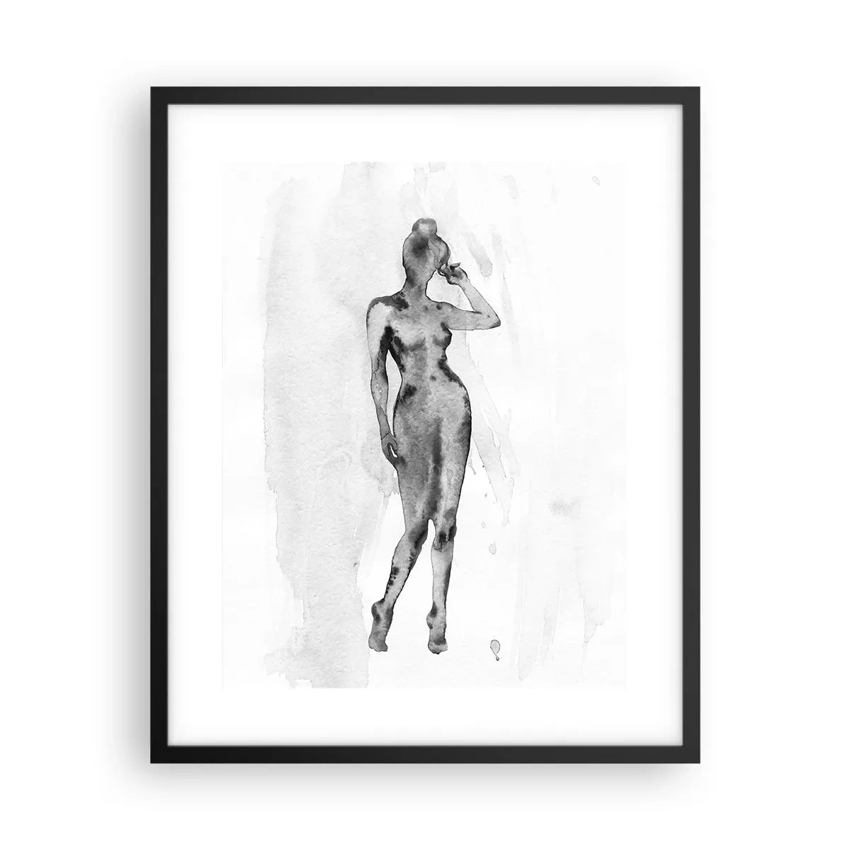 Poster in einem schwarzem Rahmen - Eine Studie über das Ideal der Weiblichkeit - 40x50 cm