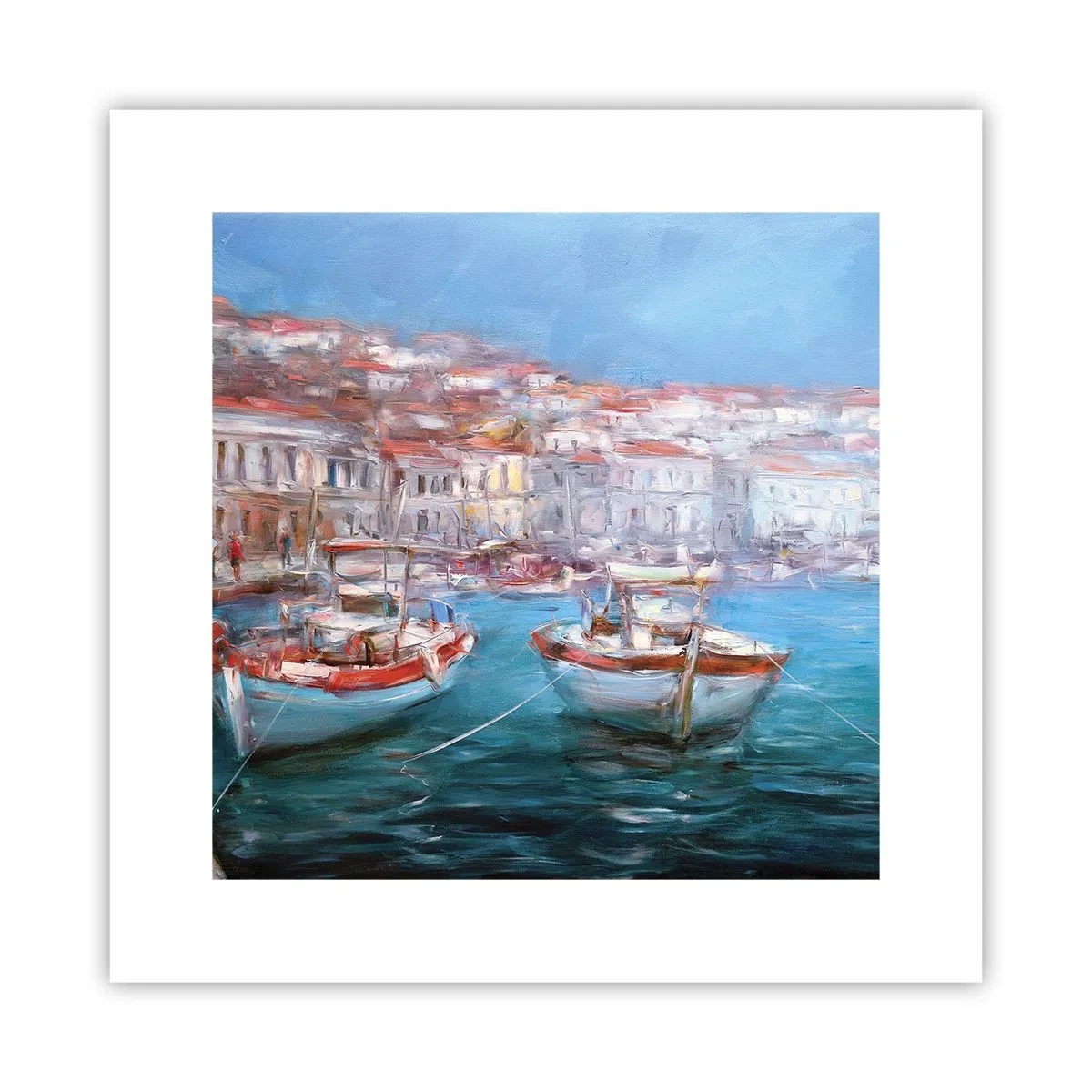 Poster - Italienische Bucht - 30x30 cm
