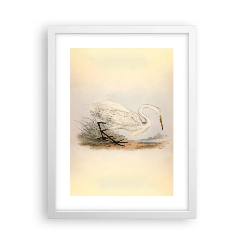 Poster in einem weißen Rahmen - Dame auf den Binsen - 30x40 cm