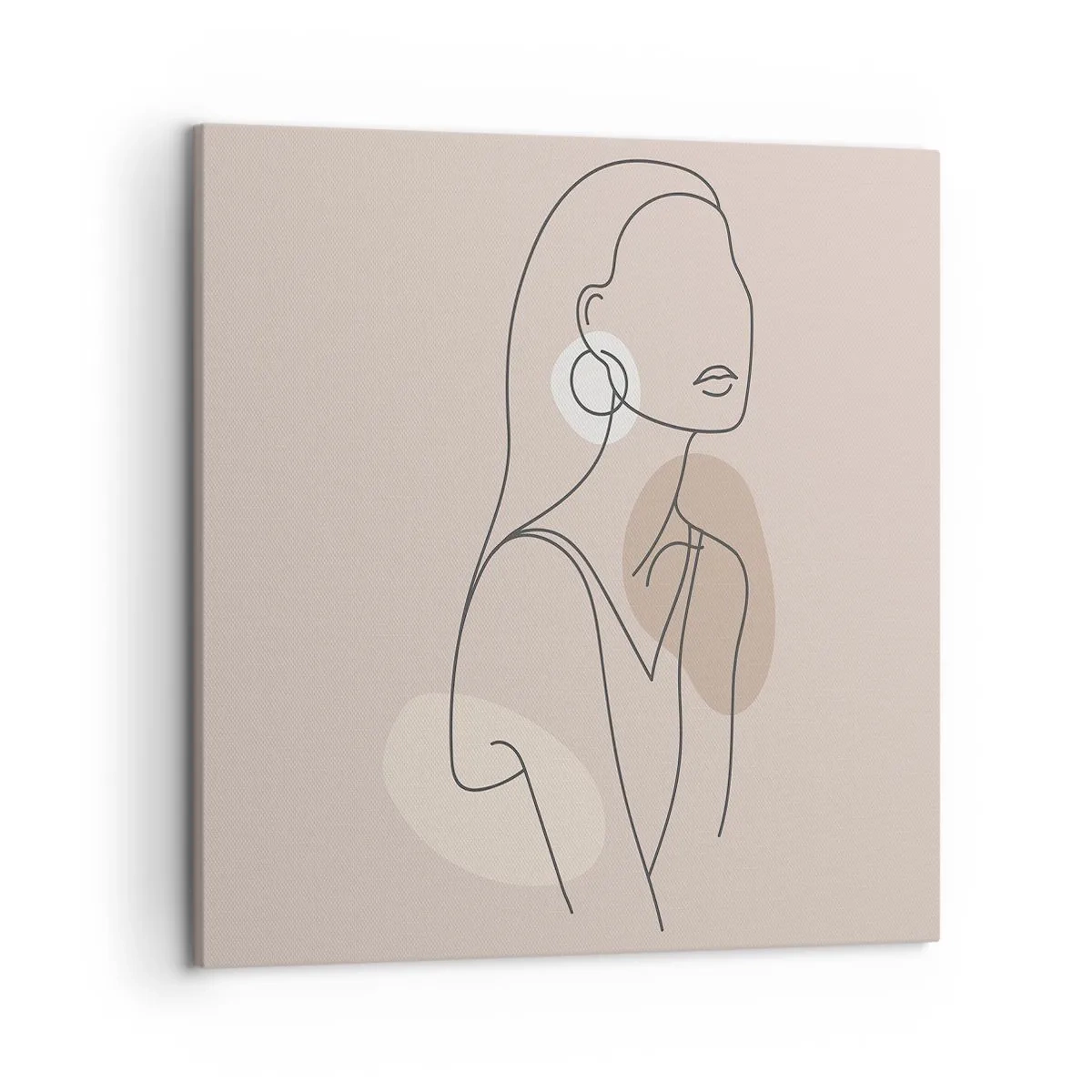 Bild auf Leinwand - Leinwandbild - Mädchenhafte Ikone - 50x50 cm