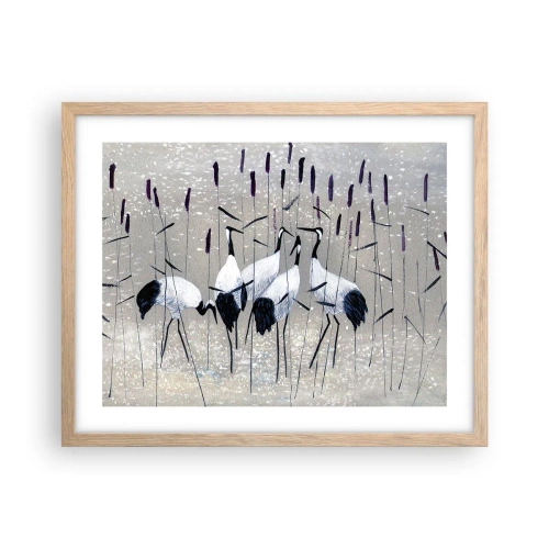 Poster in einem Rahmen aus heller Eiche - Unter ihren eigenen - 50x40 cm
