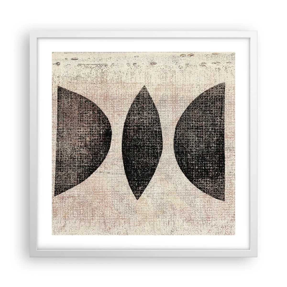 Poster in einem weißen Rahmen - Ethnische Abstraktion - 50x50 cm