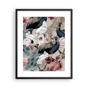 Poster in einem schwarzem Rahmen - Im Schlossgarten - 40x50 cm