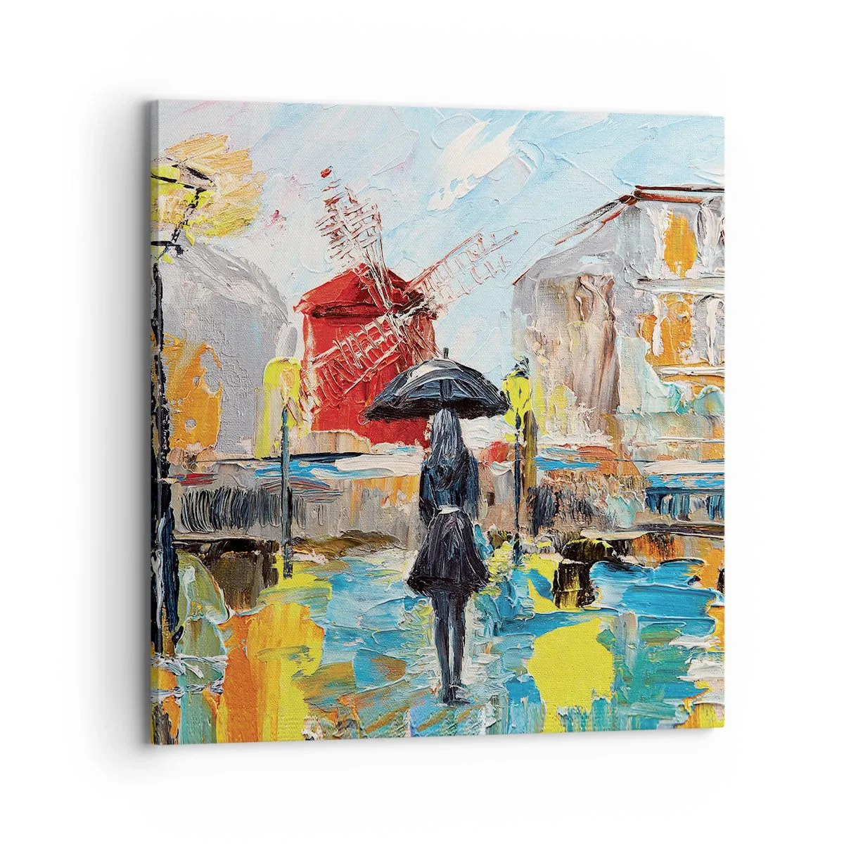Bild auf Leinwand - Leinwandbild - Pariser Legenden - 70x70 cm