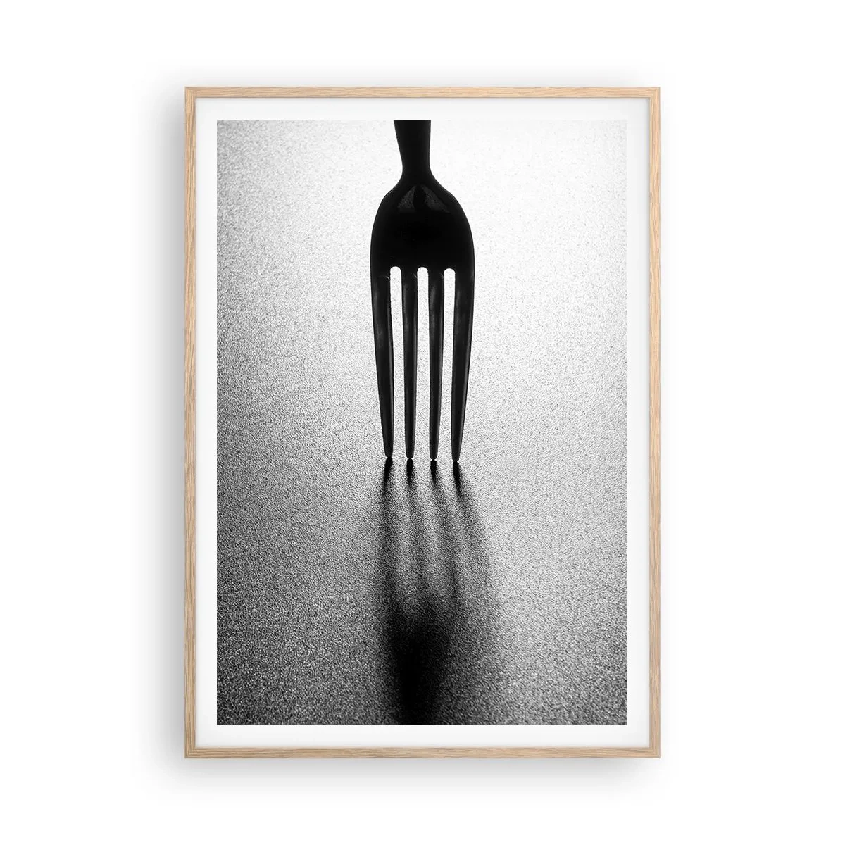Poster in einem Rahmen aus heller Eiche - Licht und Schatten - 70x100 cm