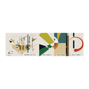 Fototapeten Muster Selbstklebend Deluxe Sticker - Und die Welt lacht - Abstraktion, Stück, Formen - 100x30 cm