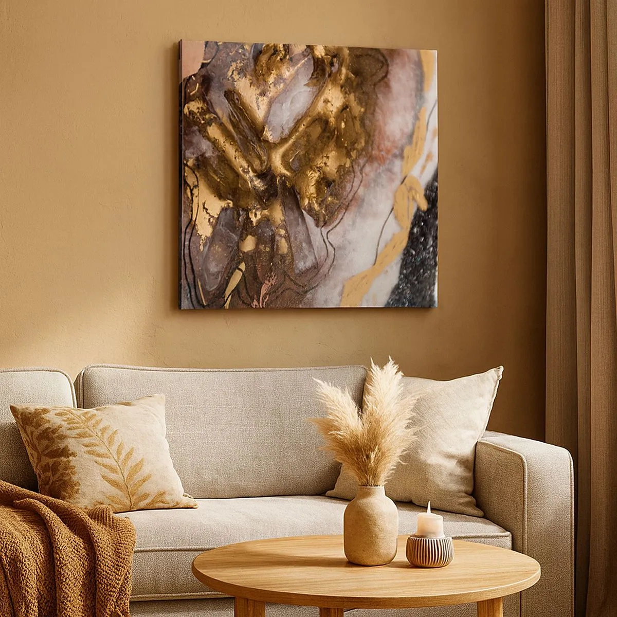 Bild auf Leinwand - Leinwandbild - Das Element der Erde - 30x30 cm