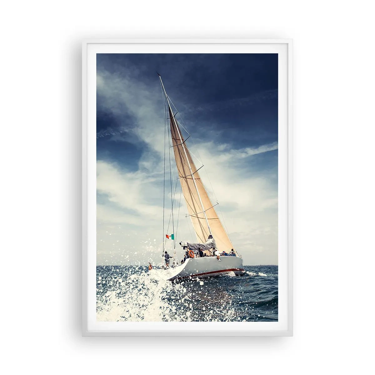 Poster in einem weißen Rahmen - Sie werden uns nicht einholen! - 70x100 cm