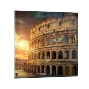 Glasbild - Bild auf glas - Ein kolossaler Eindruck - 70x70 cm