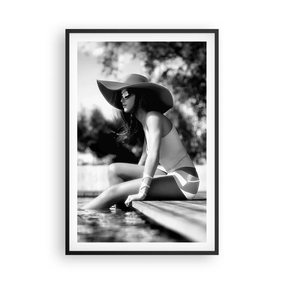 Poster in einem schwarzem Rahmen - Sommertraum - 61x91 cm