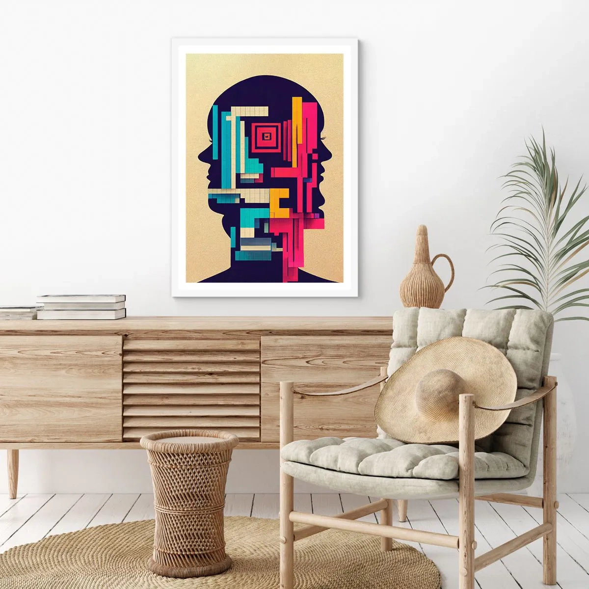 Poster in einem weißen Rahmen - Neue Anleihen - 70x100 cm