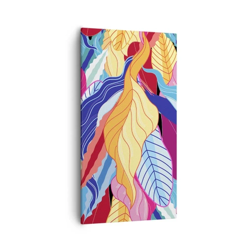 Bild auf Leinwand - Leinwandbild - Buntes Durcheinander - 55x100 cm