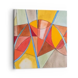 Bild auf Leinwand - Leinwandbild - Das Karussell, das Traumkarussell - 70x70 cm