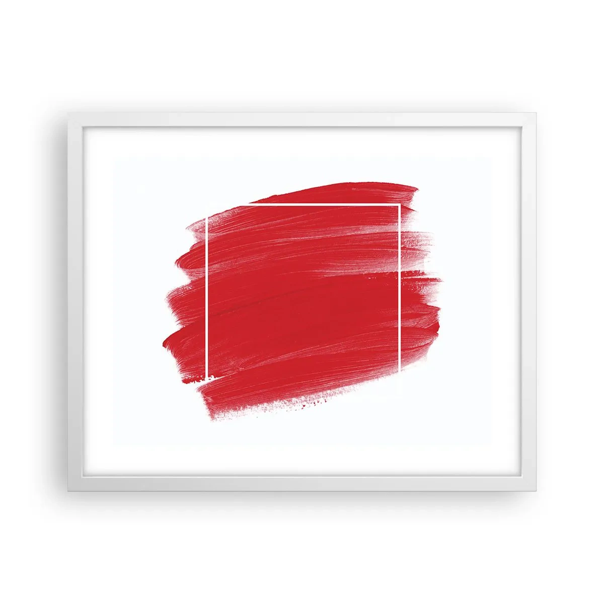 Poster in einem weißen Rahmen - Aus dem Rahmen - 50x40 cm
