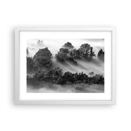 Poster in einem weißen Rahmen - Aufstehend aus dem Schlaf - 40x30 cm