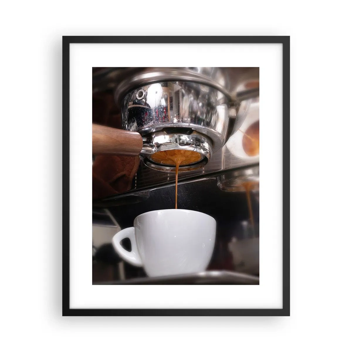 Poster in einem schwarzem Rahmen - Gute Zeit des Tages - 40x50 cm