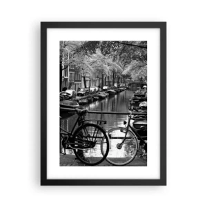 Poster in einem schwarzem Rahmen - Ein sehr holländischer Anblick - 30x40 cm