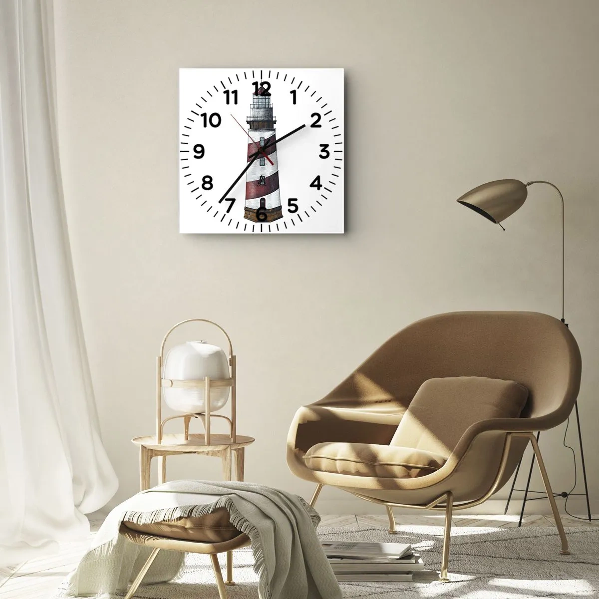 Wanduhr - Glasuhr - Immer auf der Hut - 30x30 cm