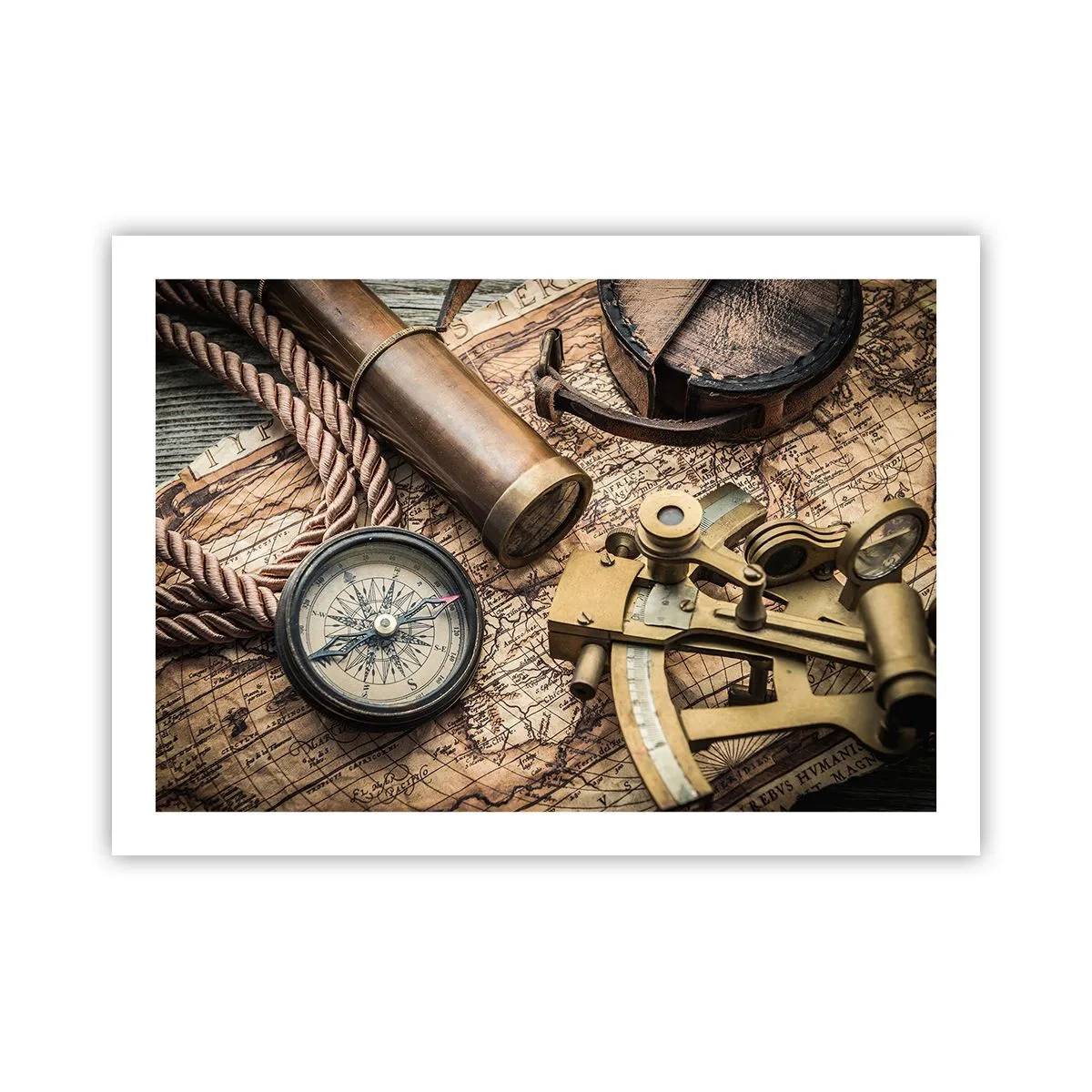 Poster - Setze Sie einen Kurs - 70x50 cm