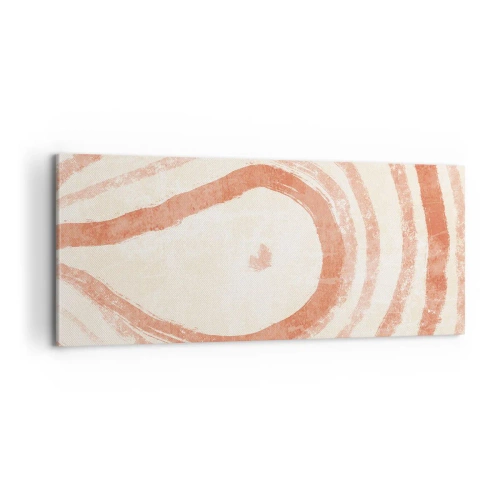 Bild auf Leinwand - Leinwandbild - Korallenkreise – Komposition - 100x40 cm