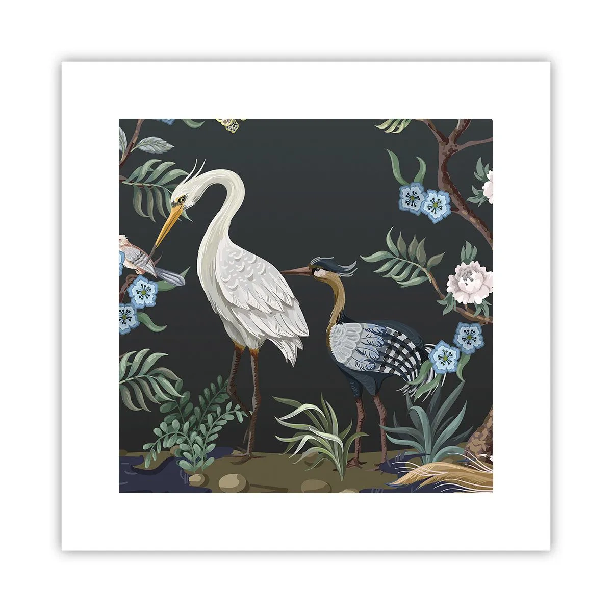 Poster - Vogelparade - 30x30 cm