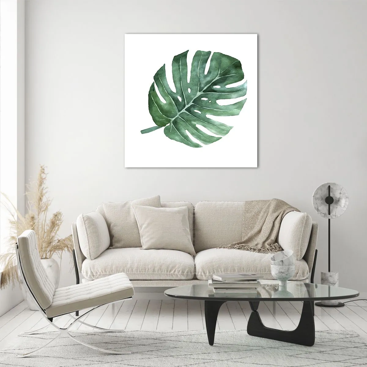 Glasbild - Bild auf glas - Grünes Konzept - 70x70 cm