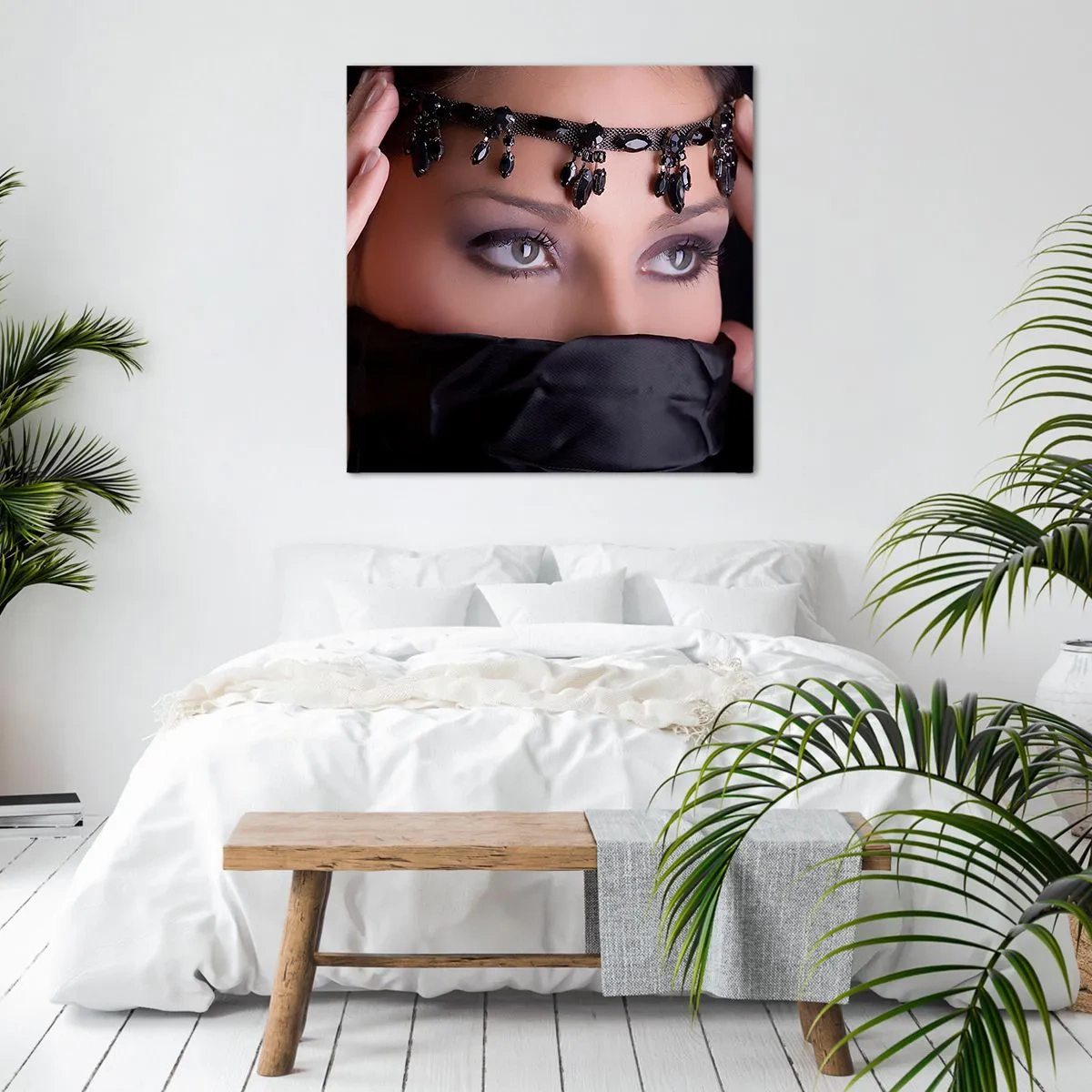 Bild auf Leinwand - Leinwandbild - Orientalisches verführerisches Geheimnis - 40x40 cm