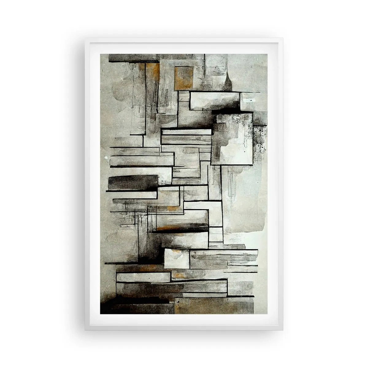 Poster in einem weißen Rahmen - Kraft der Einfachheit - 61x91 cm