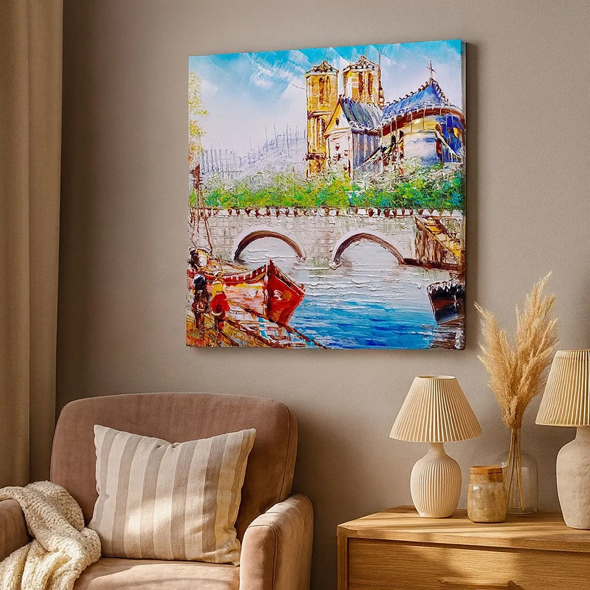 Bild auf Leinwand - Leinwandbild - Ihre Zeit vergeht nie - 30x30 cm