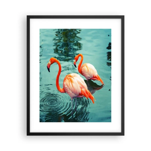 Poster in einem schwarzem Rahmen - Wir sind jetzt in Mode - 40x50 cm