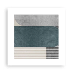 Poster - Komposition auf der Ebene - 30x30 cm