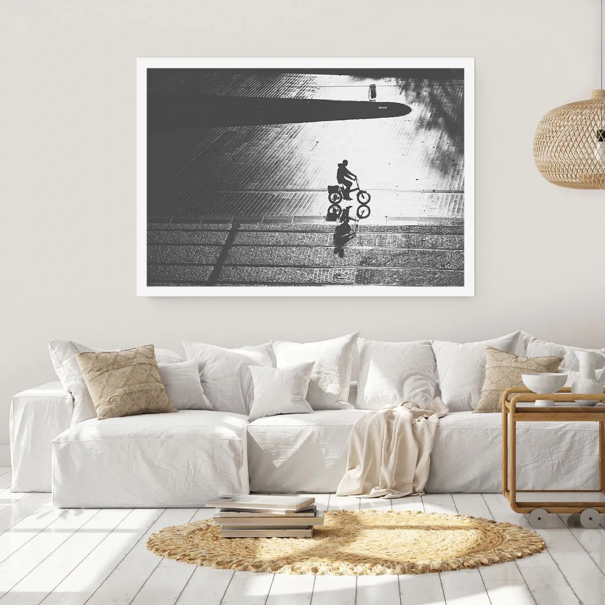 Poster - Vor sich hin durch die Stadt - 50x40 cm