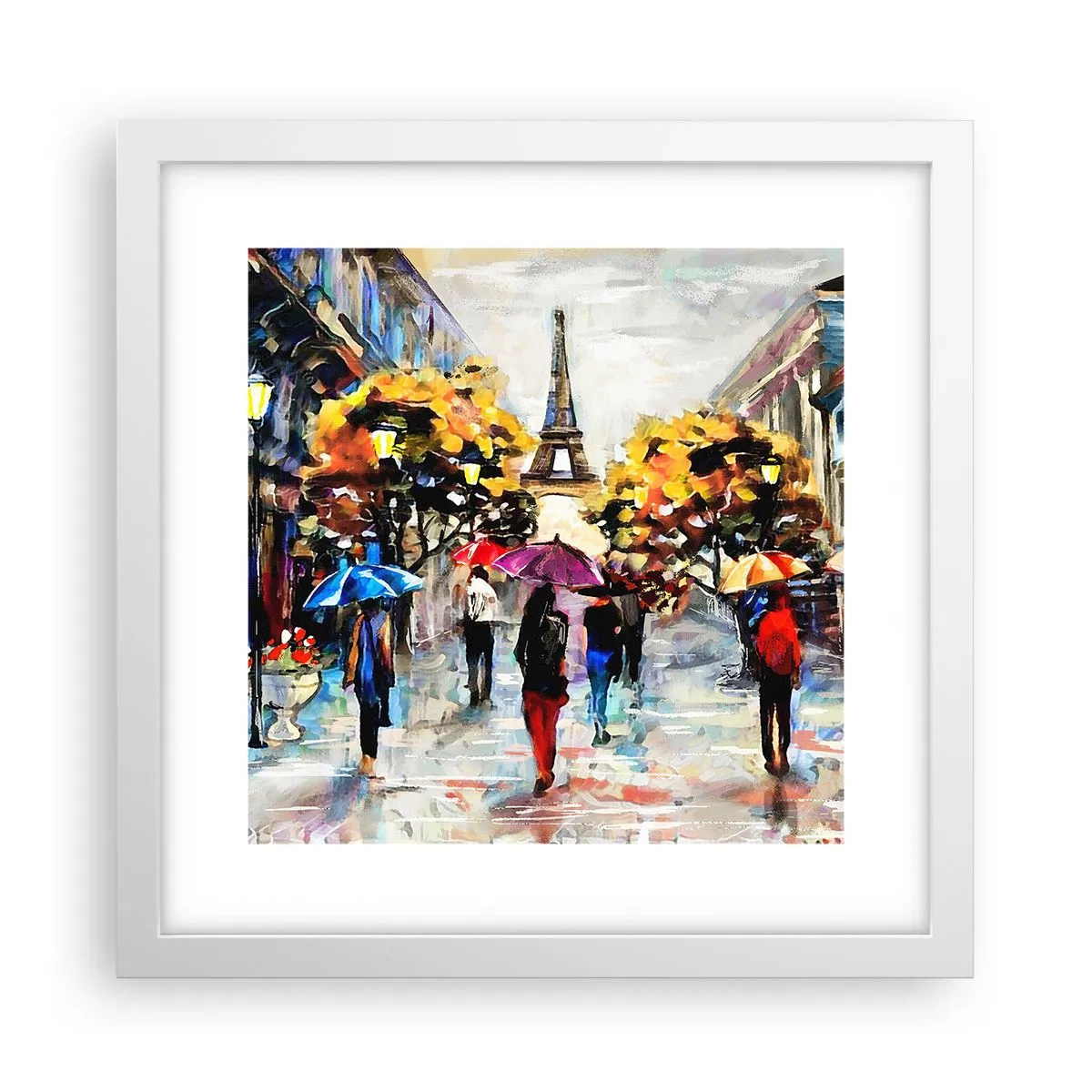 Poster in einem weißen Rahmen - Besonders schön im Herbst - 30x30 cm