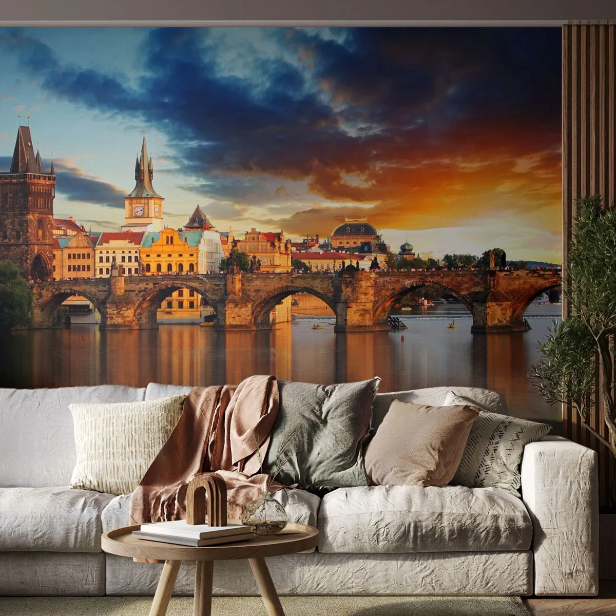 Selbstklebende Fototapete Deluxe Sticker - Schön seit Ewigkeiten - Stadt, Prag, Die tschechische Republik - 250x175 cm