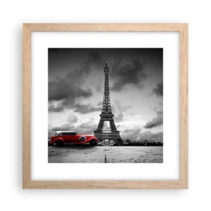 Poster in einem Rahmen aus heller Eiche - Vor nicht allzu langer Zeit in Paris - 30x30 cm