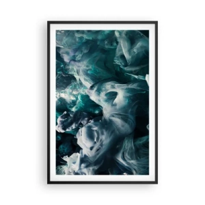 Poster in einem schwarzem Rahmen - Farbbewegung - 61x91 cm