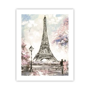 Poster - Aprilspaziergang durch Paris - 40x50 cm