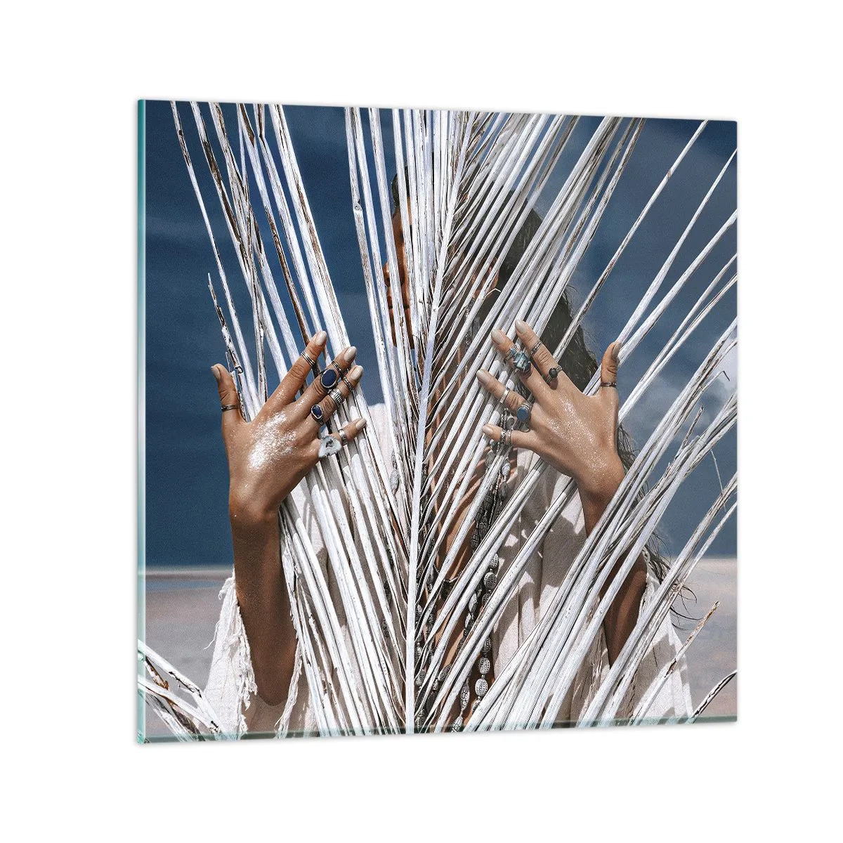 Glasbild - Bild auf glas - Das Mädchen des Schamanen? - 70x70 cm