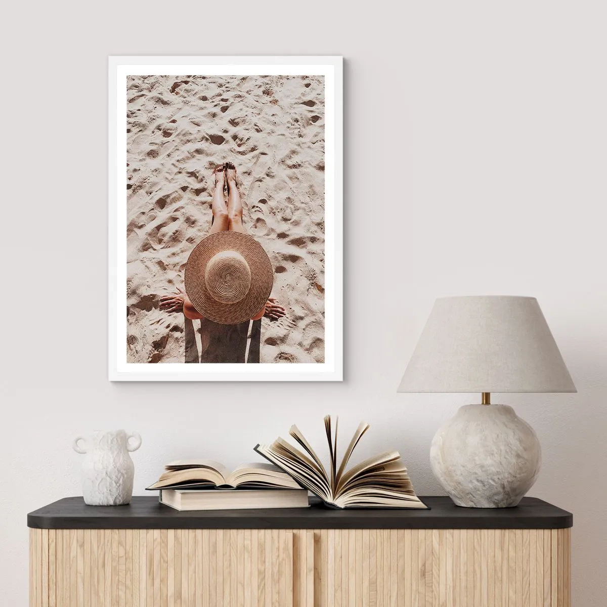 Poster in einem weißen Rahmen - Traumzeit - 40x50 cm