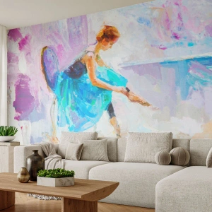 Fototapete Premium Sand - Unbeschreibliche Anmut, subtiler Charme - Ballerina, Tanzen, Ballett - 400x280 cm