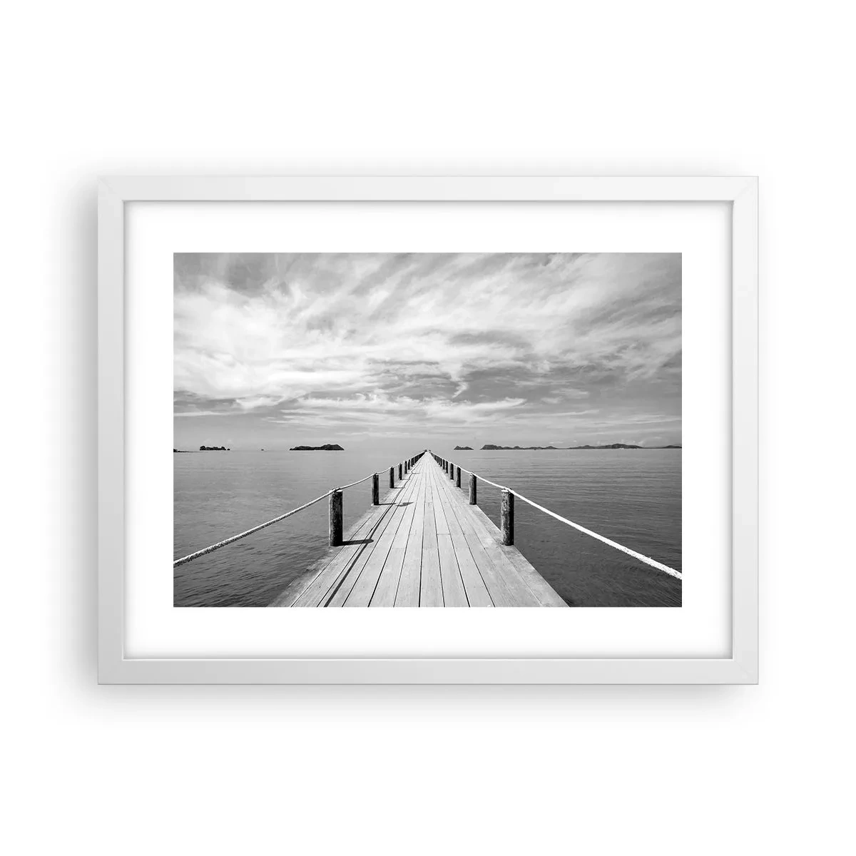 Poster in einem weißen Rahmen - Oder vielleicht eine Reise ... - 40x30 cm