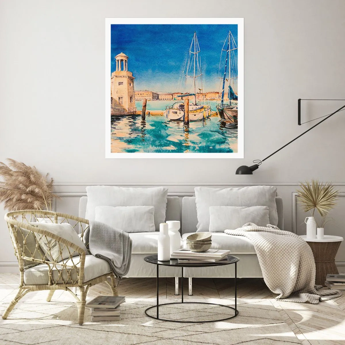 Poster - Sonnige Lagune - 60x60 cm