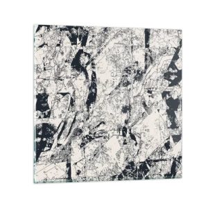 Glasbild - Bild auf glas - Durchdringung der Gegensätze - 30x30 cm