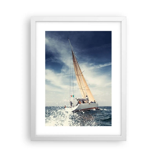 Poster in einem weißen Rahmen - Sie werden uns nicht einholen! - 30x40 cm