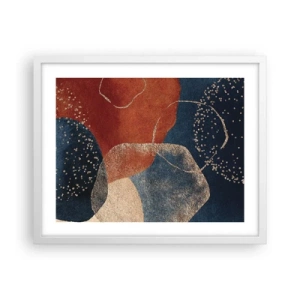 Poster in einem weißen Rahmen - Die Leichtigkeit des Seins - 50x40 cm