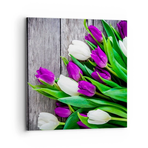 Bild auf Leinwand - Leinwandbild - Am Tag der Frühlingsferien - 70x70 cm