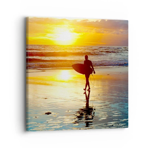 Bild auf Leinwand - Leinwandbild - Die Rückkehr des Kriegers - 30x30 cm