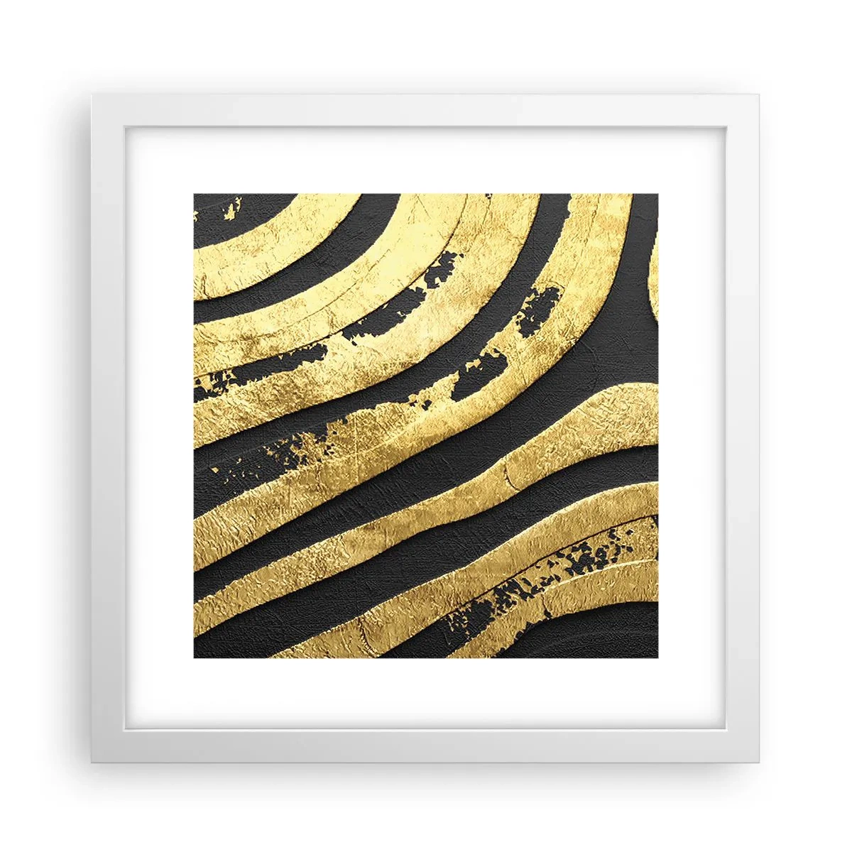 Poster in einem weißen Rahmen - Alles fließt - 30x30 cm