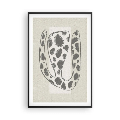 Poster in einem schwarzem Rahmen - Seltsame Kreatur - 61x91 cm