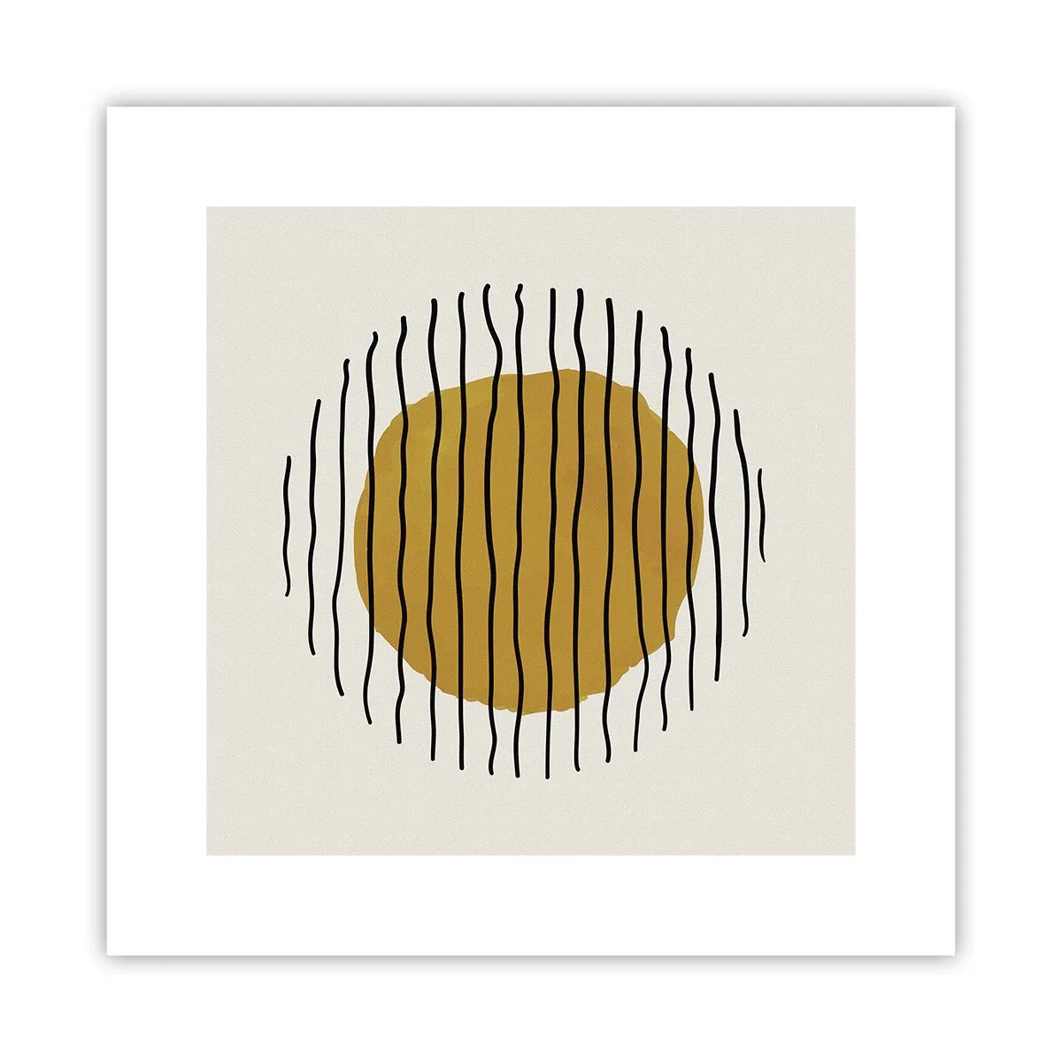 Poster - Abstraktion, die vor Hitze zittert - 30x30 cm